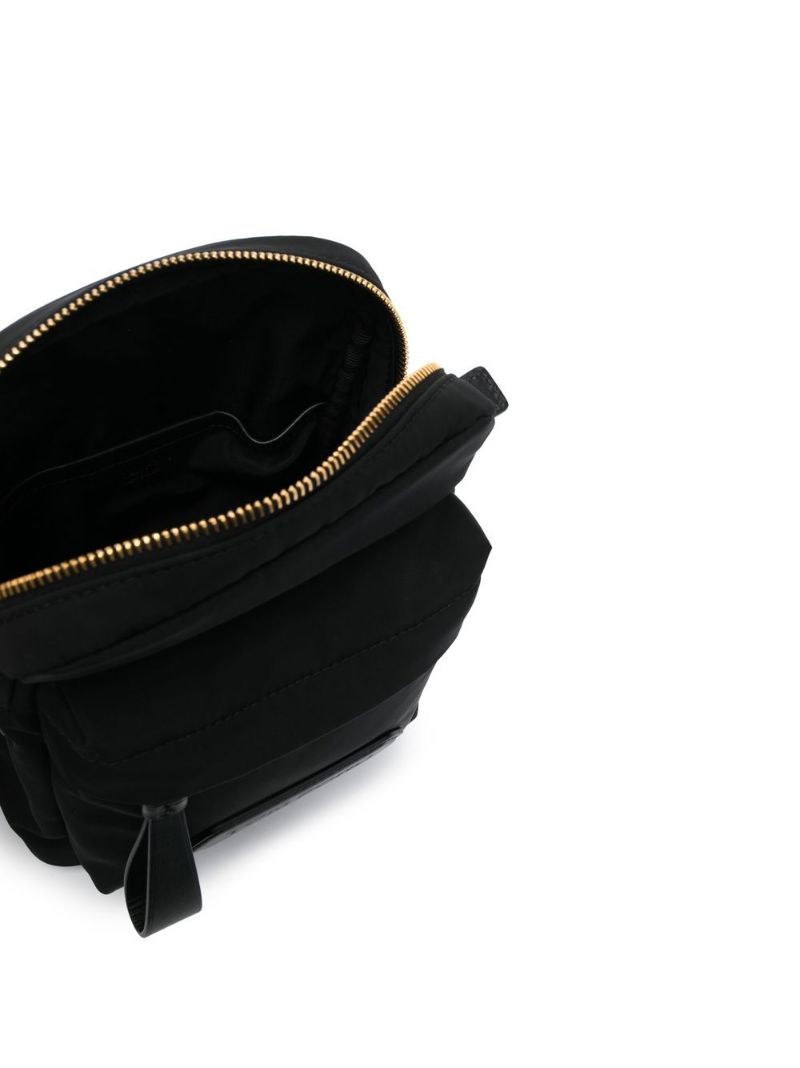 Black Logo Lozenge Cross Body Bag