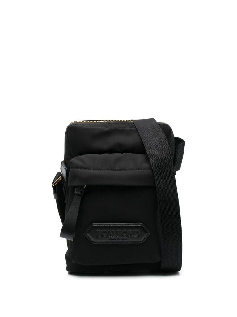 Black Logo Lozenge Cross Body Bag