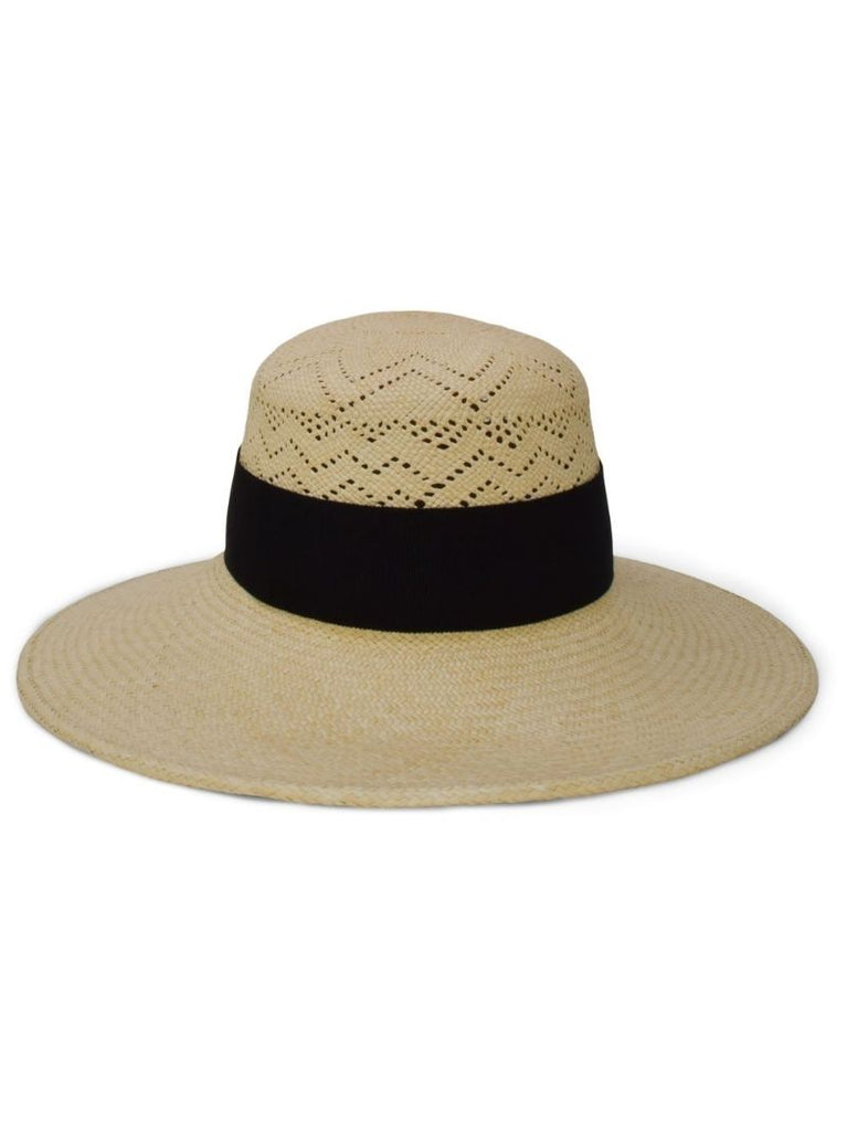 Neutral Gabrielle Raffia Hat