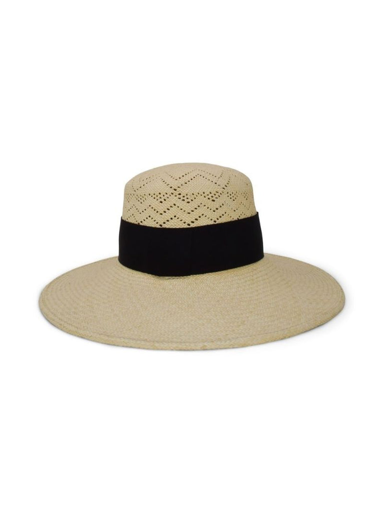 Neutral Gabrielle Raffia Hat