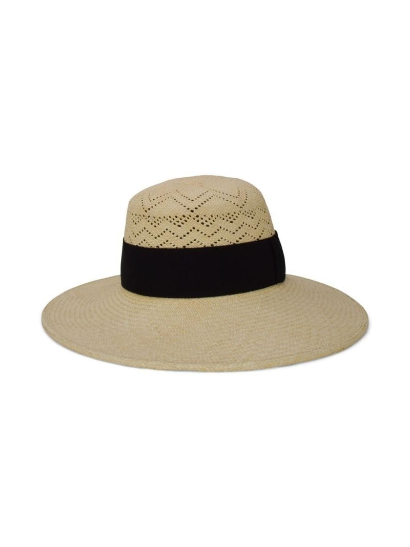 Neutral Gabrielle Raffia Hat
