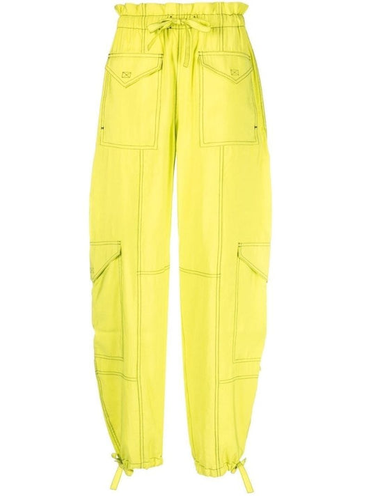 Green Light Slub Cargo Trousers