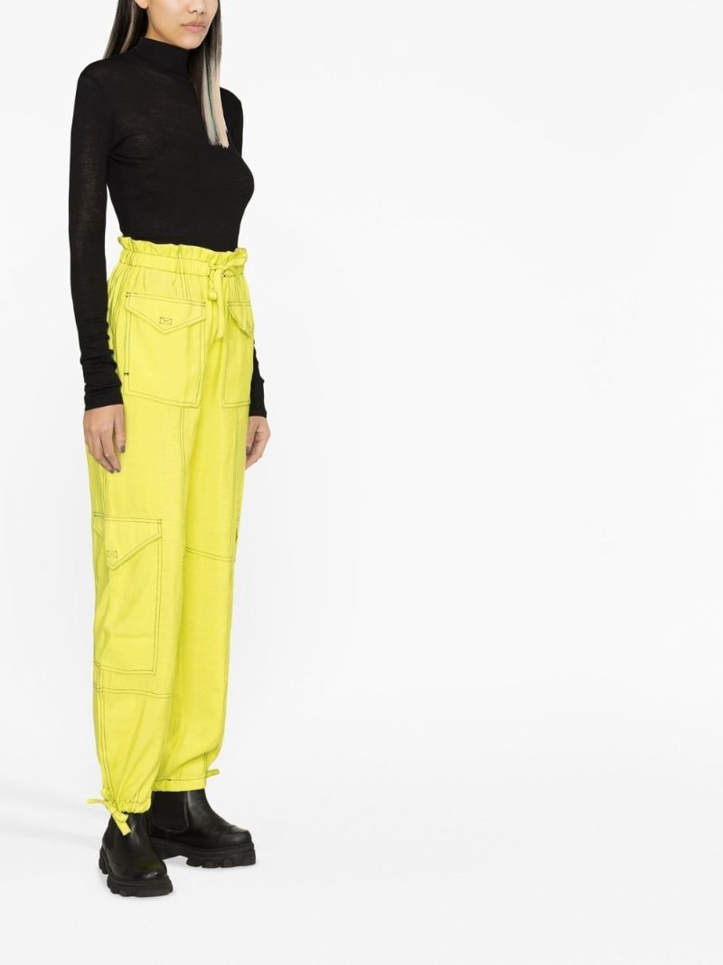 Green Light Slub Cargo Trousers