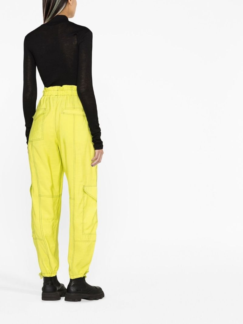 Green Light Slub Cargo Trousers