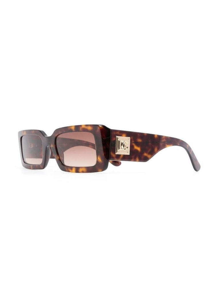 Brown Logo Plaque Sunglasses