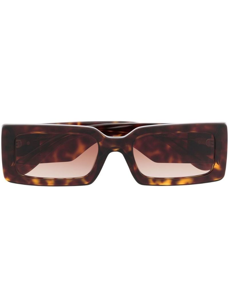 Brown Logo Plaque Sunglasses