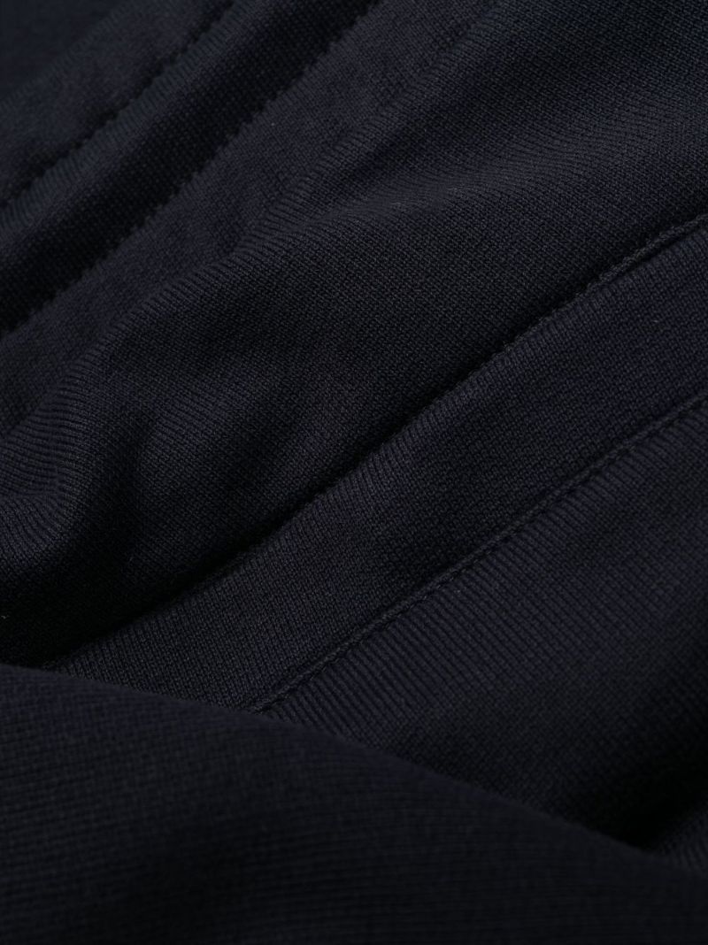 Blue Stripe Cotton Track Pants