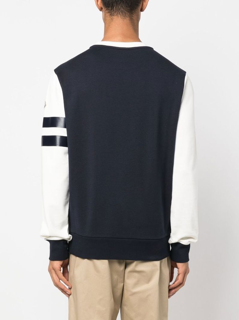Blue Monogram AppliquÃ_x0083_Â© Cotton Sweatshirt