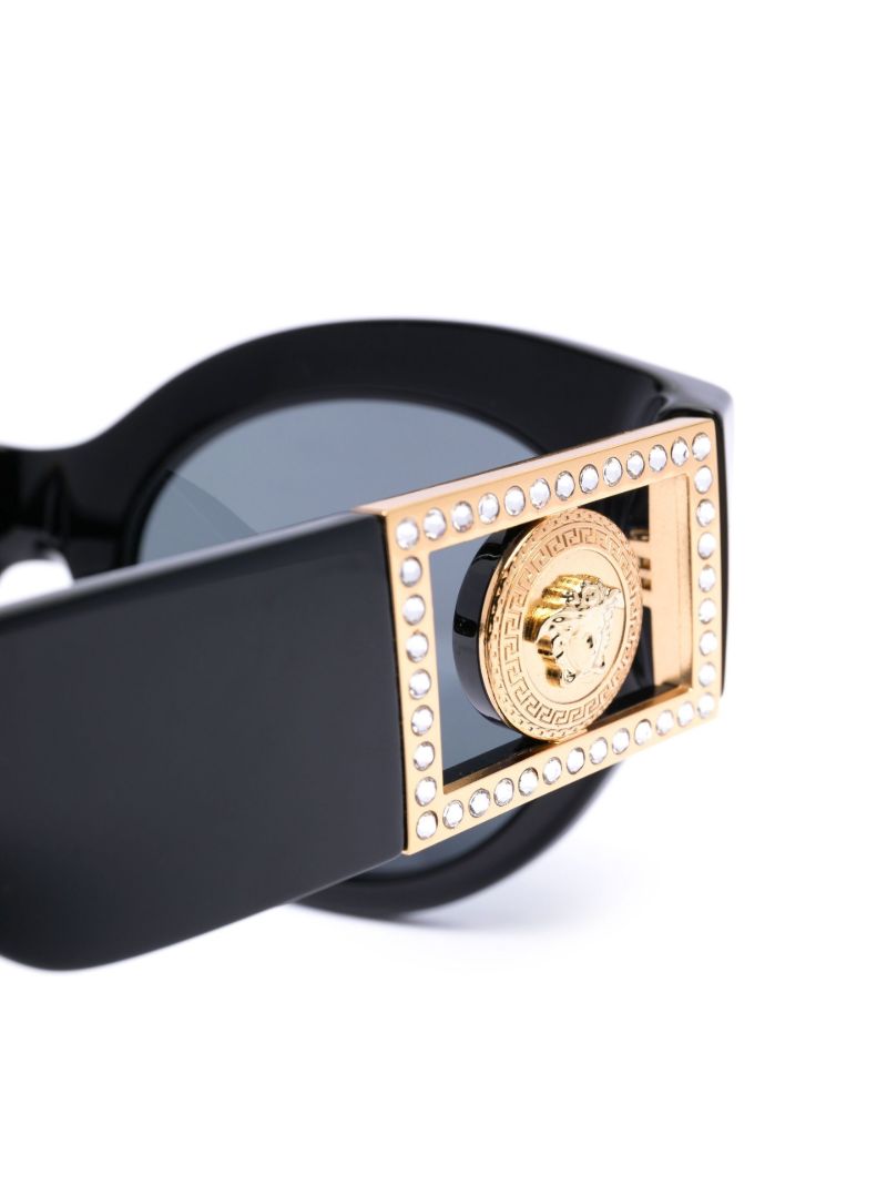 Black Medusa Head Plaque Sunglasses