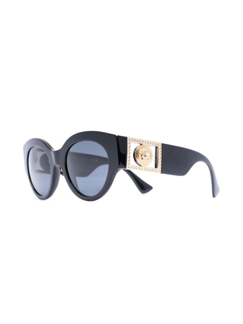 Black Medusa Head Plaque Sunglasses
