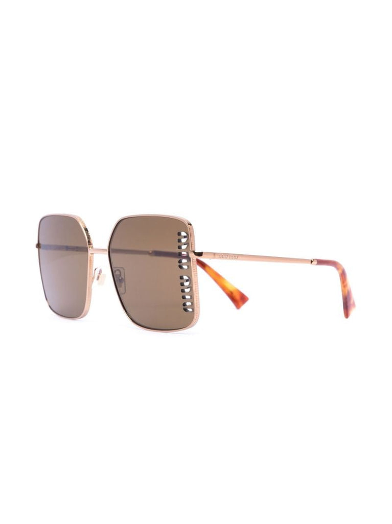 Gold-tone Oversized Square Sunglasses