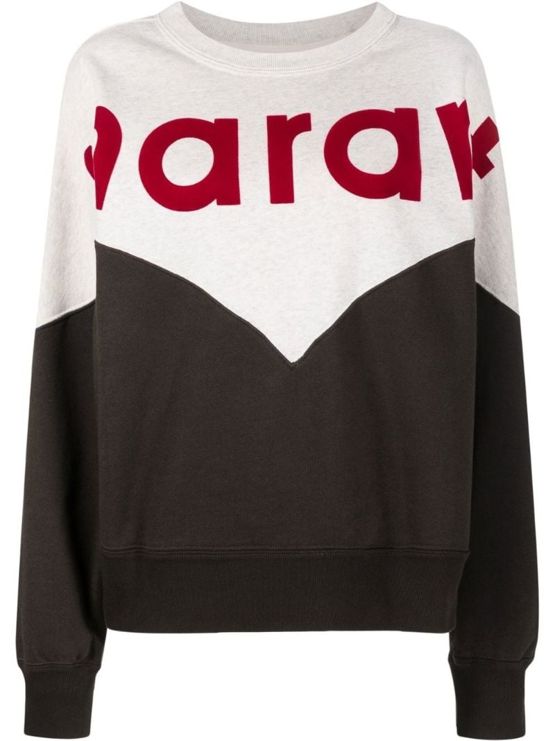 Black Houston Logo Print Cotton Sweatshirt