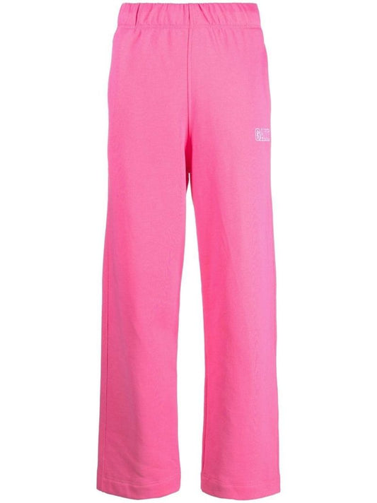 Pink Logo-embroidered Track Pants