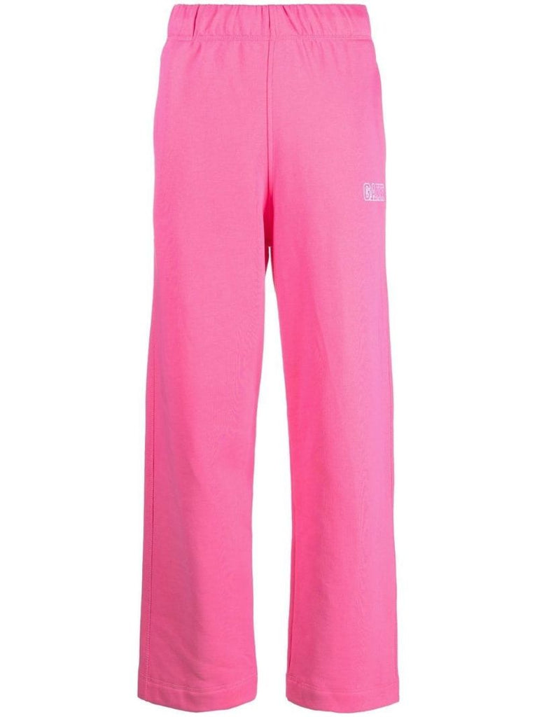Pink Logo-embroidered Track Pants