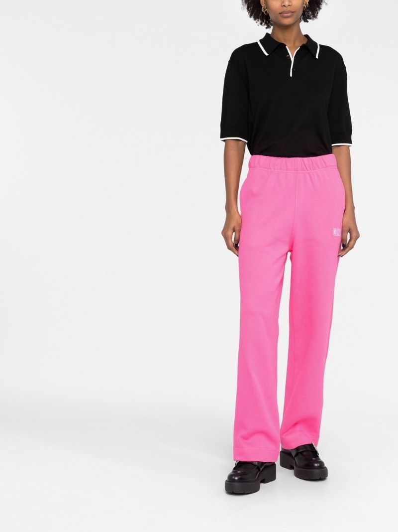 Pink Logo-embroidered Track Pants