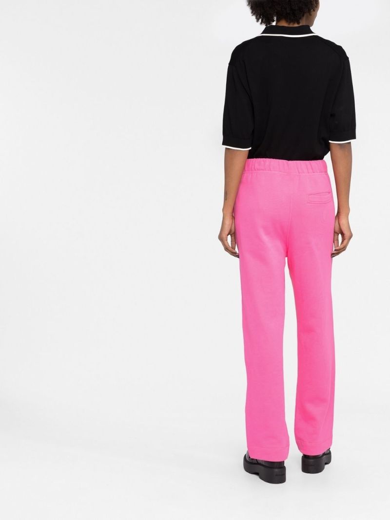 Pink Logo-embroidered Track Pants