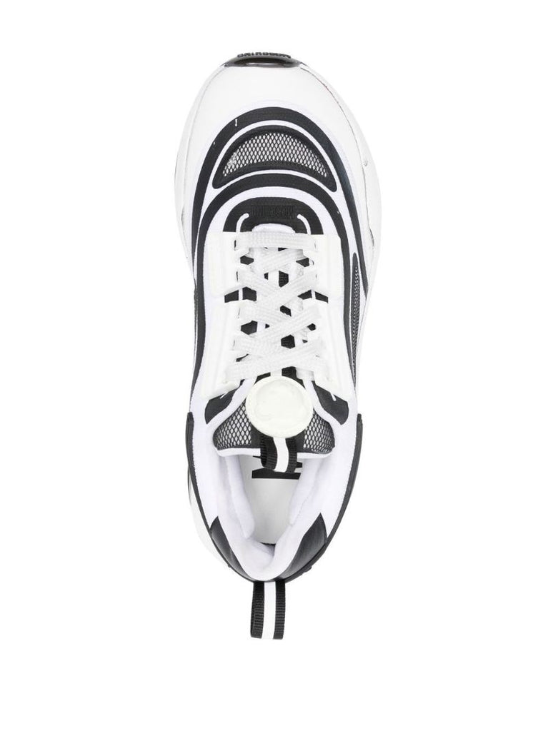 White Teddy Run Lace Up Sneakers