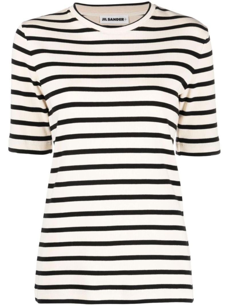 Neutral Striped Cotton Top
