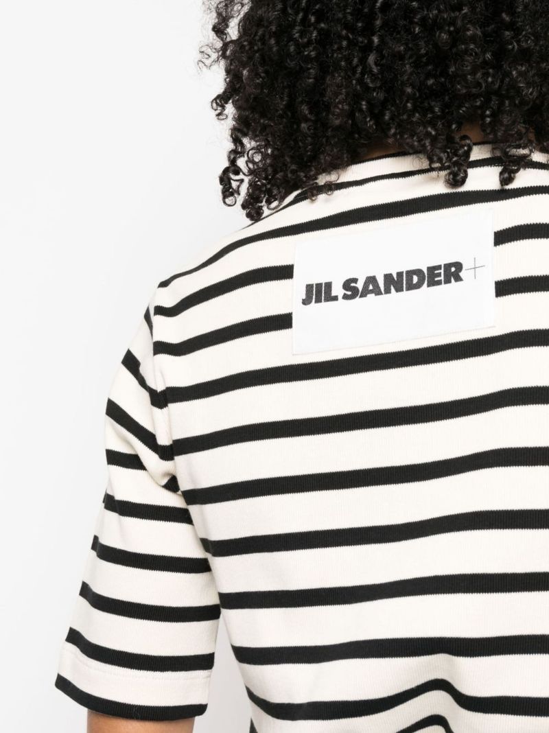 Neutral Striped Cotton Top