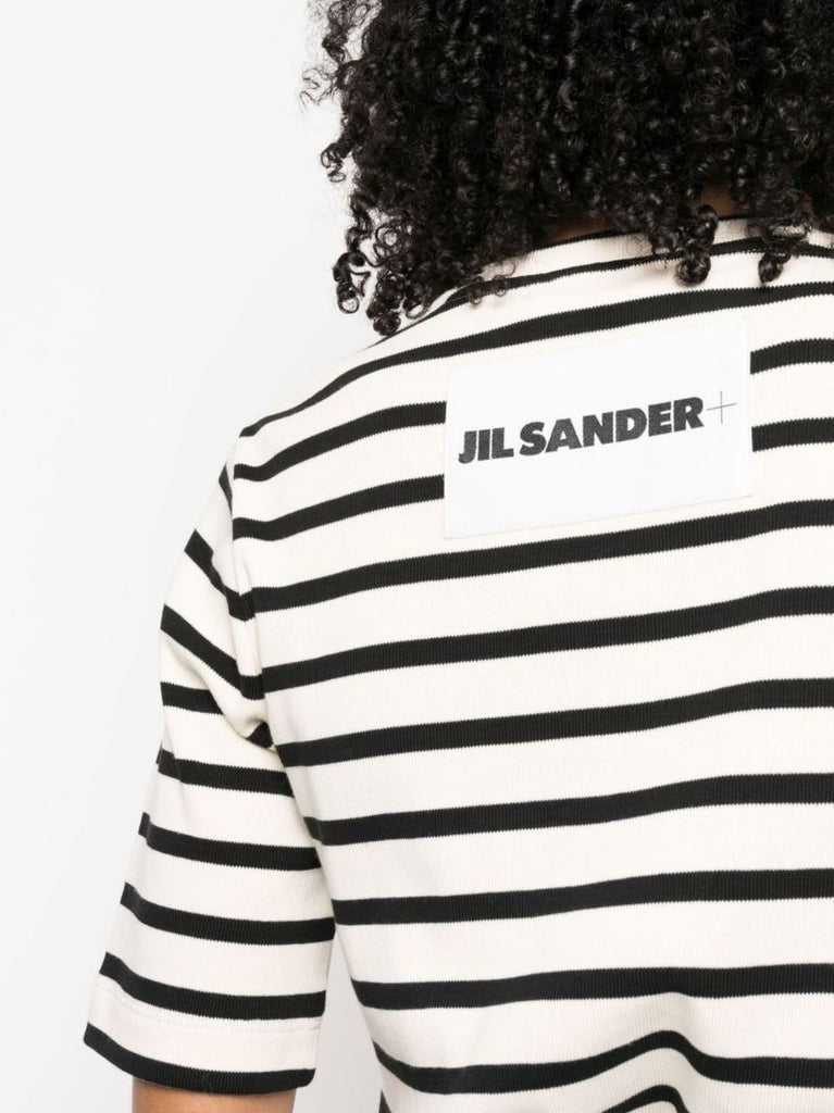 Neutral Striped Cotton Top