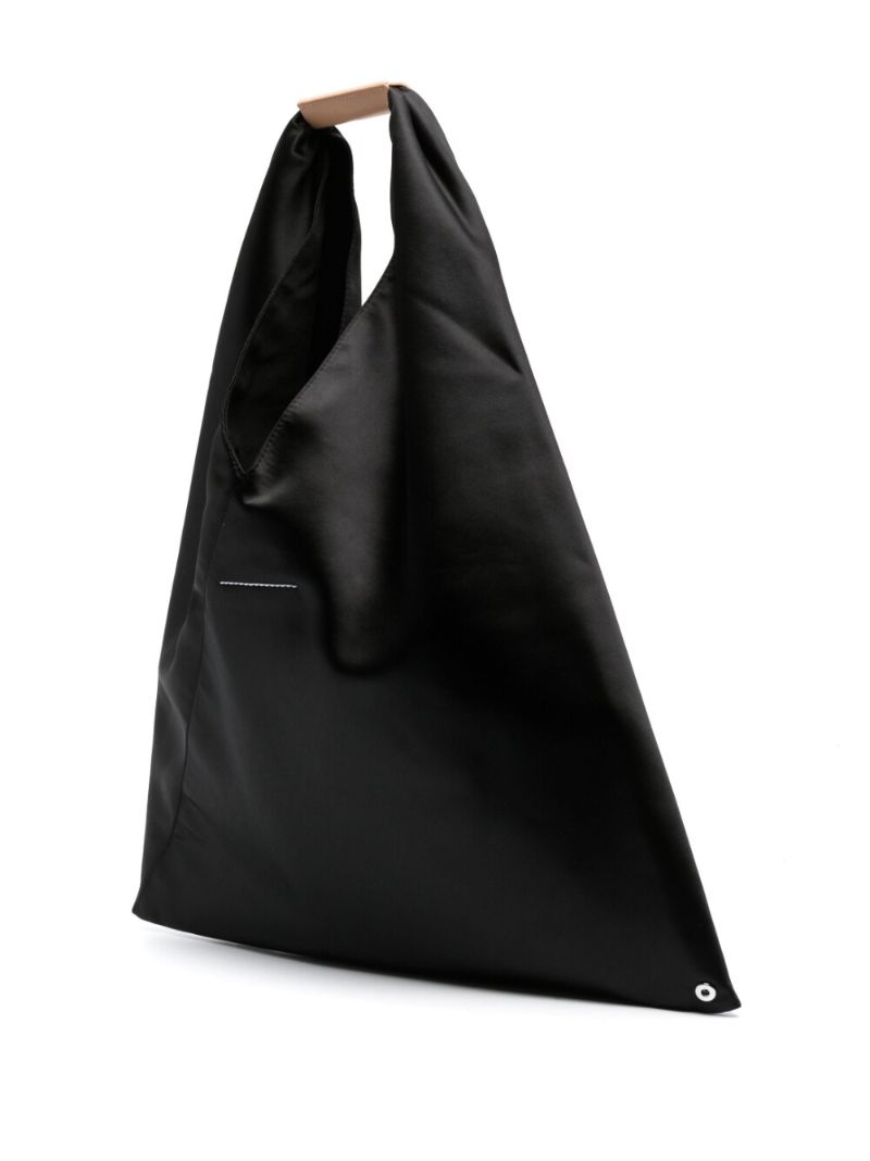Black Japanese Satin Tote Bag