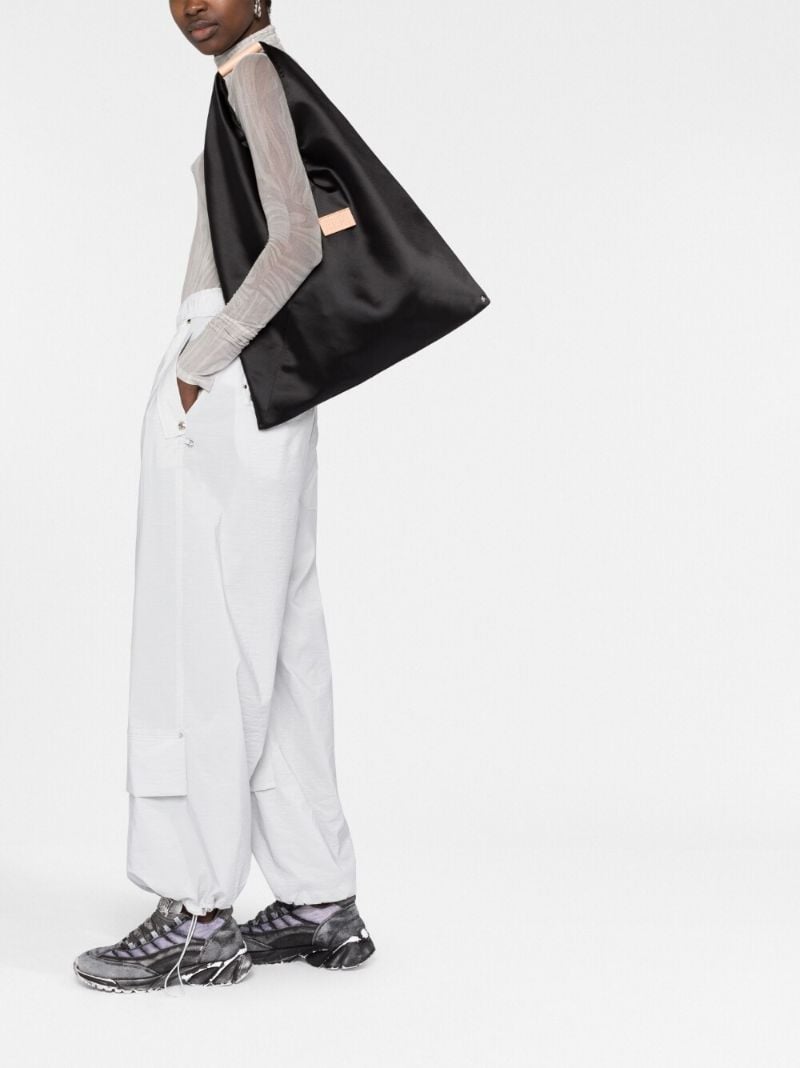 Black Japanese Satin Tote Bag