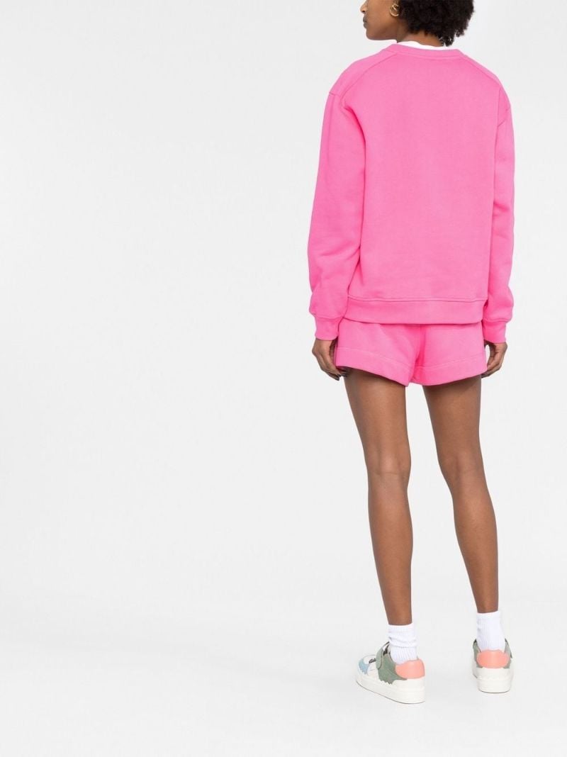Pink Logo-embroidered Track Shorts