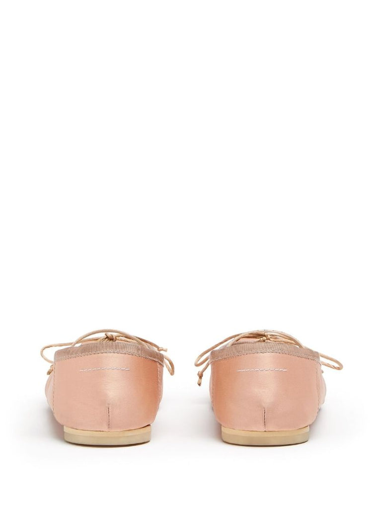 Neutral Logo Strap Ballerina Shoes