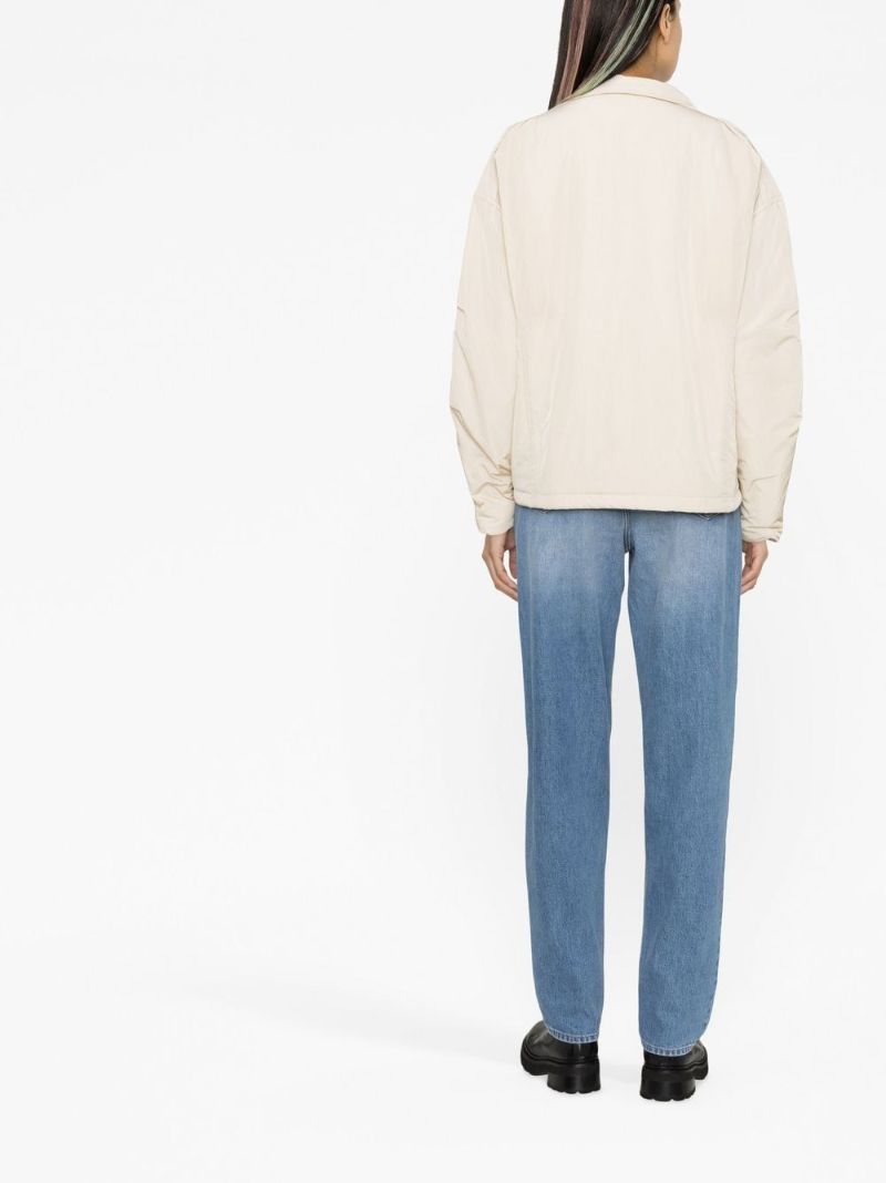 Neutral Padded Zip-up Jacket