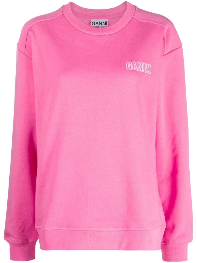 Pink Logo-embroidered Sweatshirt