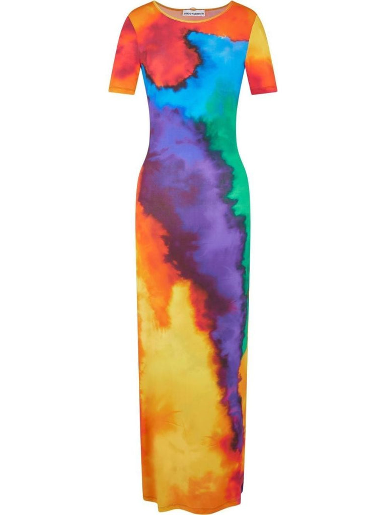 Multicolour Tie-dye Maxi Dress