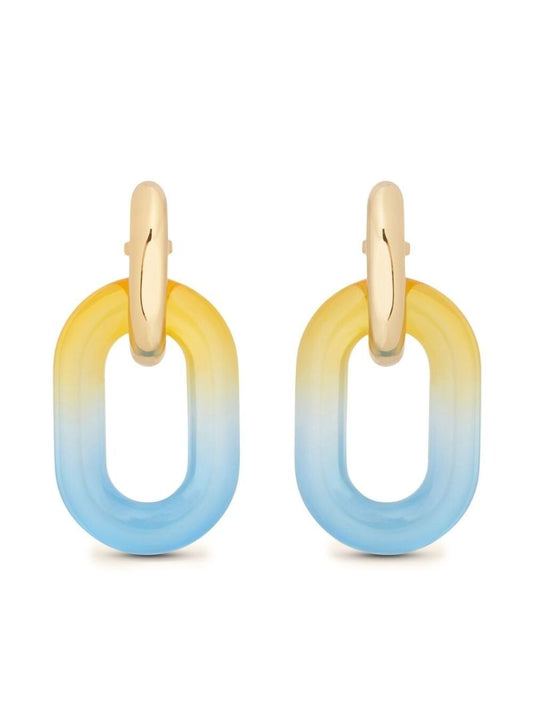 Gold-tone Xl Link Hoop Earrings