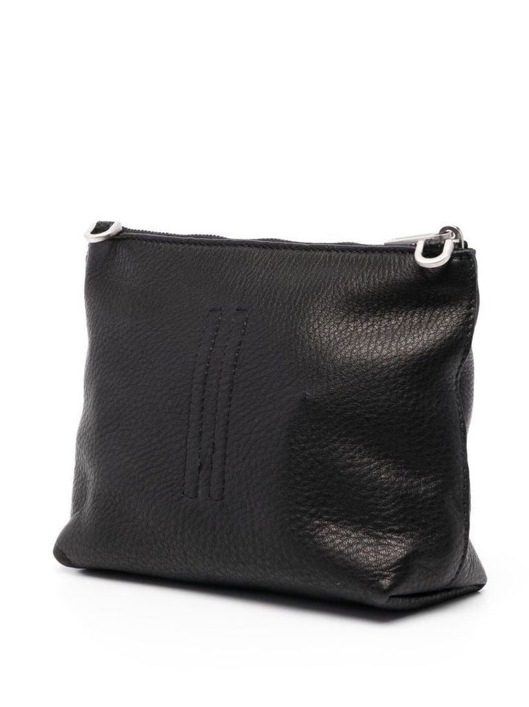 Black Adri Leather Cross Body Bag