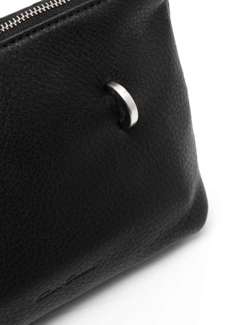 Black Adri Leather Cross Body Bag