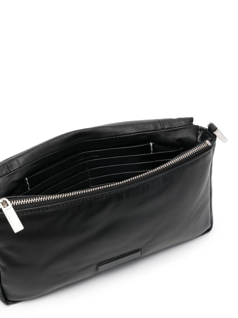 Black Pillow Griffin Leather Shoulder Bag