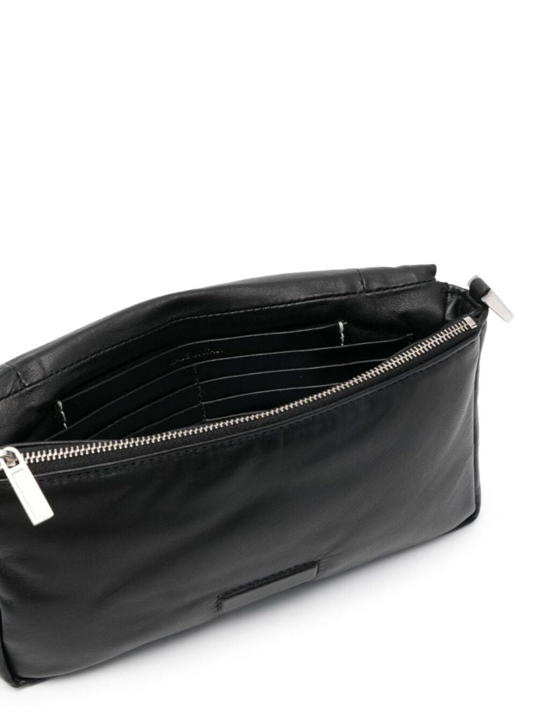 Black Pillow Griffin Leather Shoulder Bag