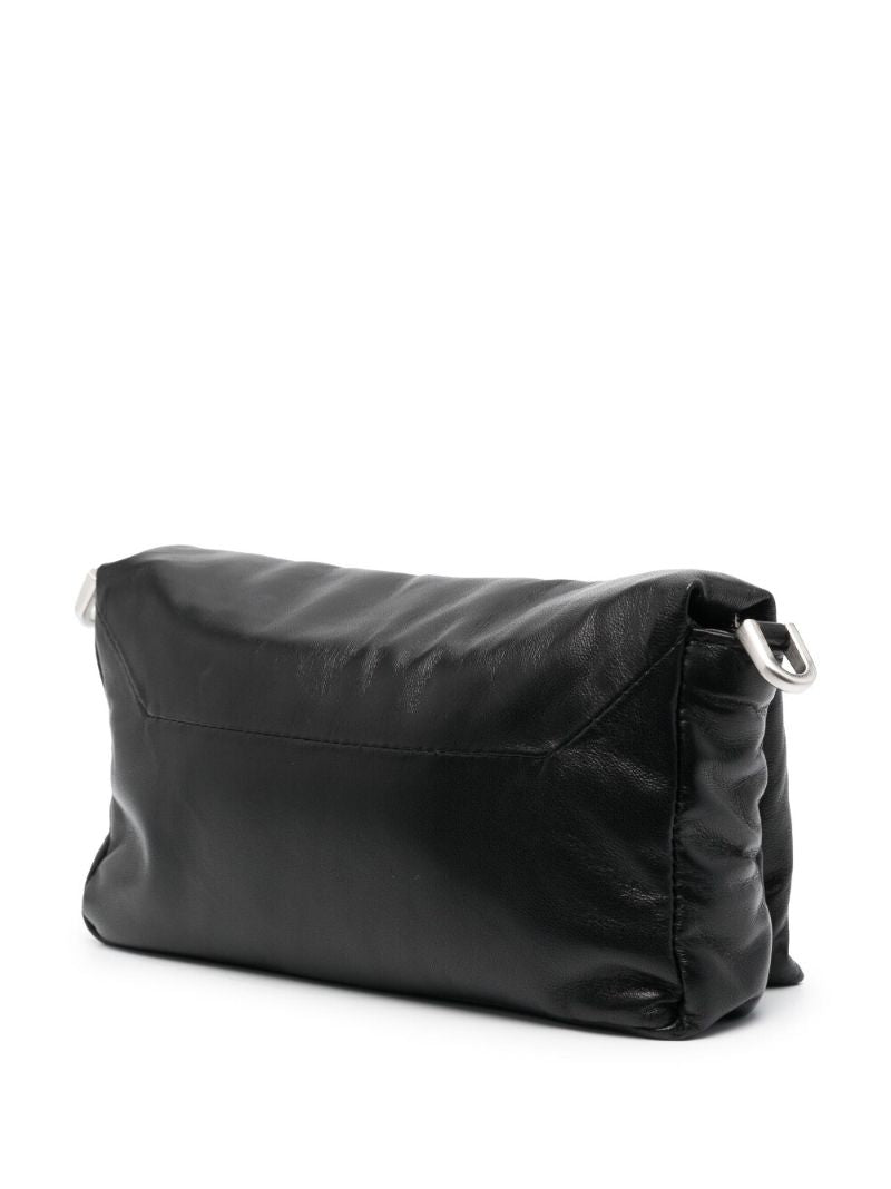 Black Pillow Griffin Leather Shoulder Bag