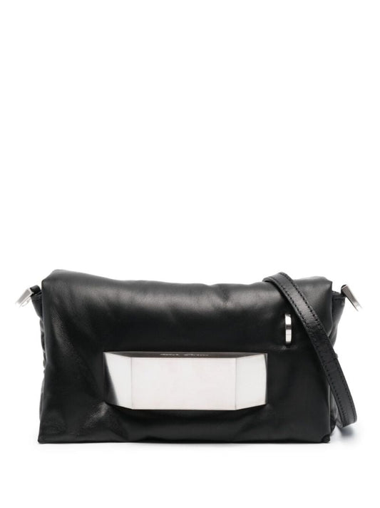 Black Pillow Griffin Leather Shoulder Bag
