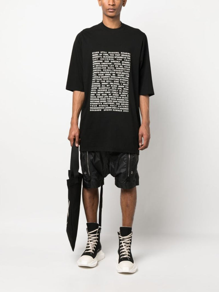 Black Drop Crotch Shorts