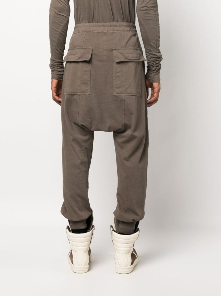 Brown Drop Crotch Track Pants
