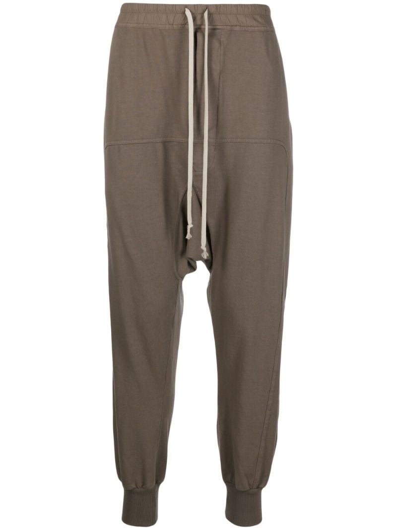Brown Drop Crotch Track Pants