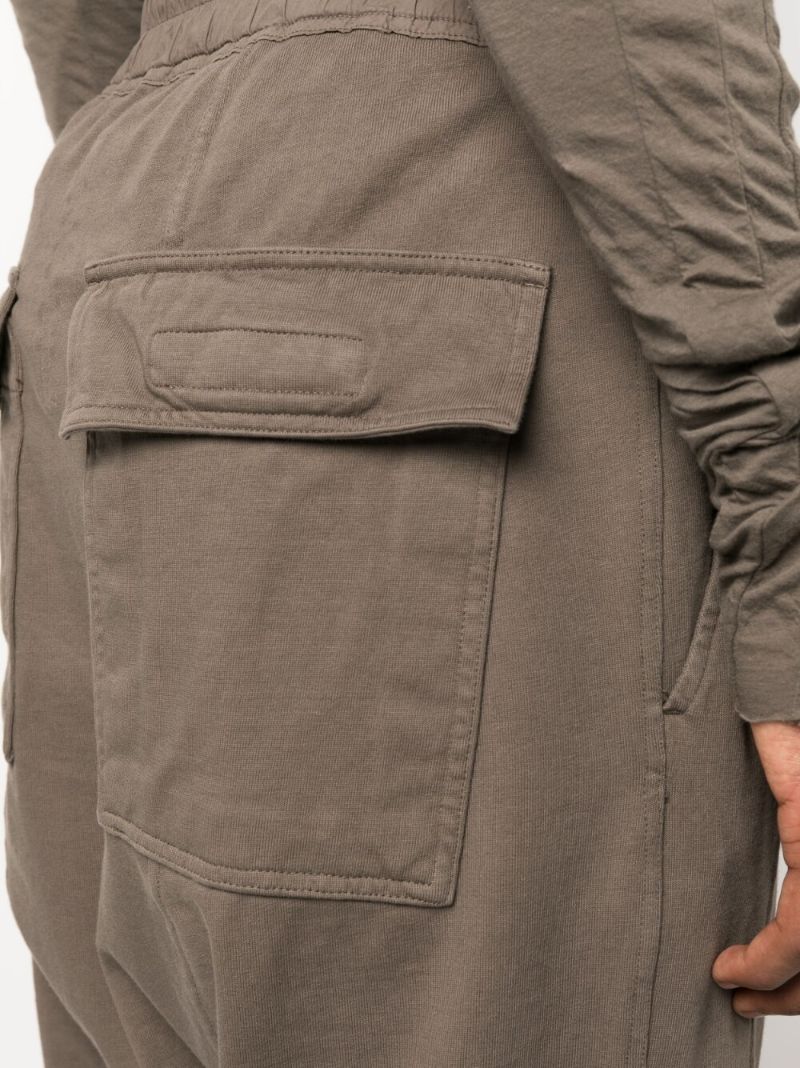 Brown Drop Crotch Track Pants