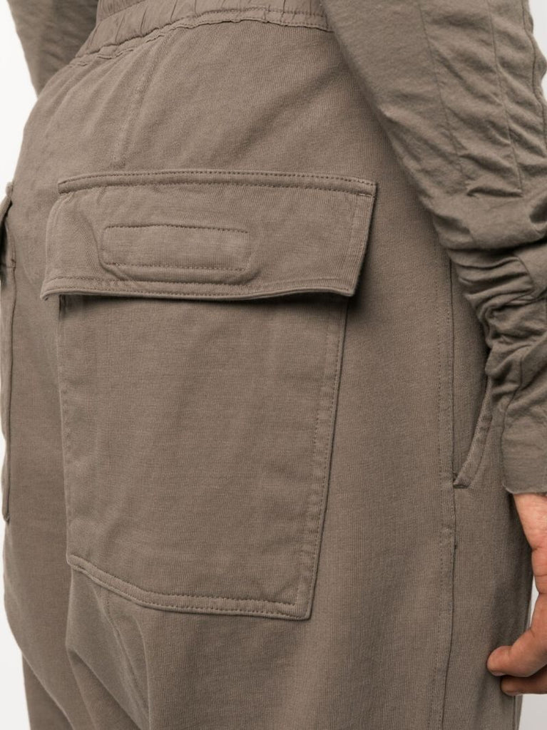 Brown Drop Crotch Track Pants