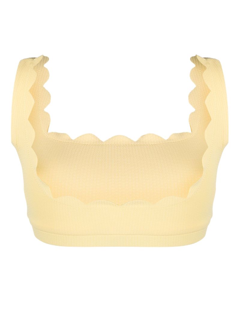 Yellow Palm Springs Bikini Top