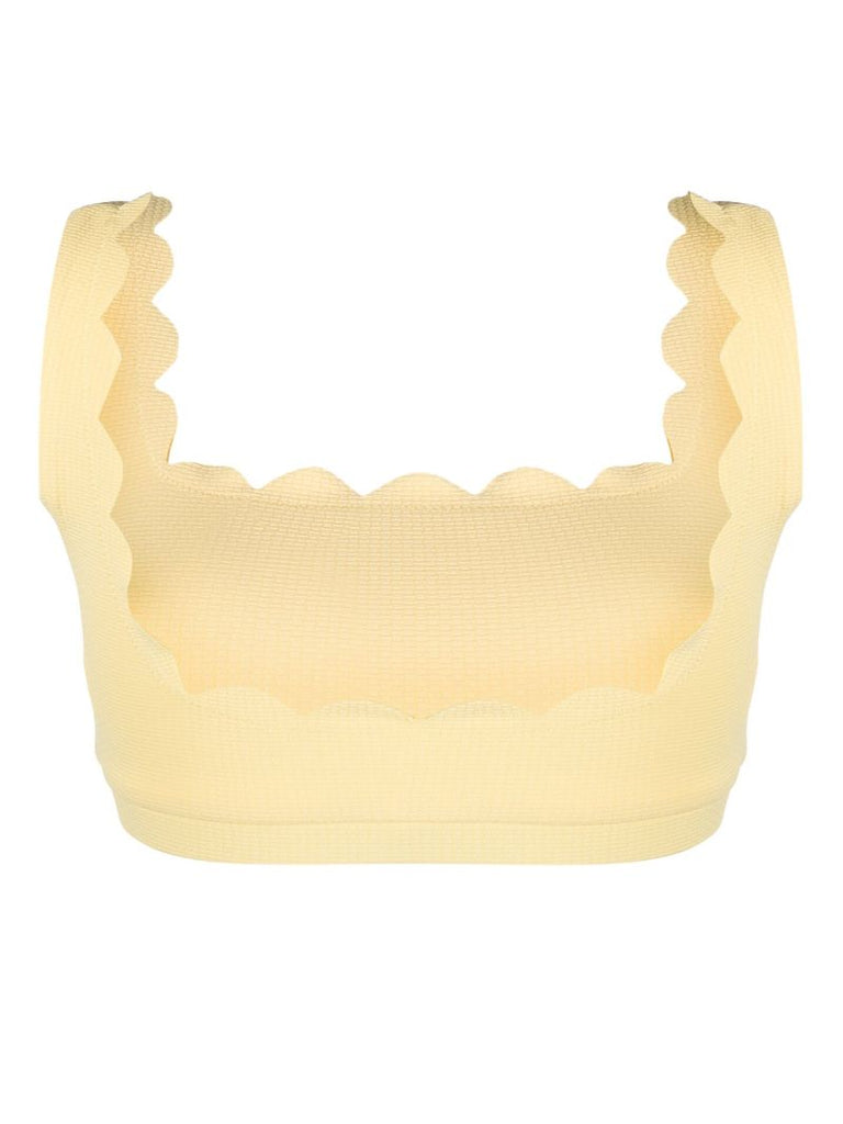 Yellow Palm Springs Bikini Top