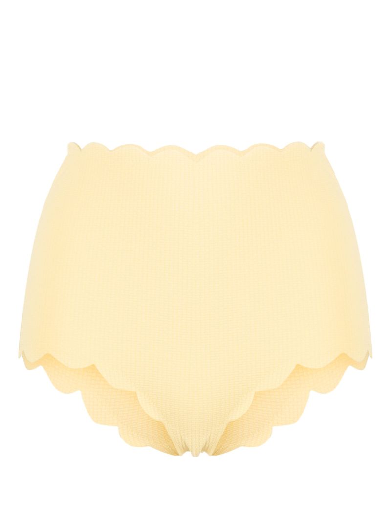 Yellow Palm Springs Scalloped Bikini Bottom
