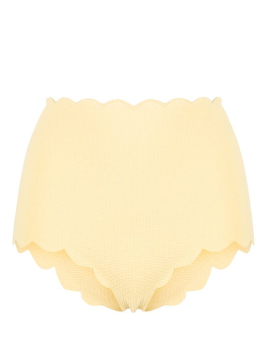 Yellow Palm Springs Scalloped Bikini Bottom