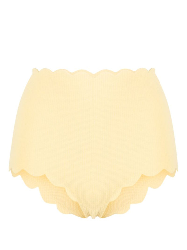 Yellow Palm Springs Scalloped Bikini Bottom