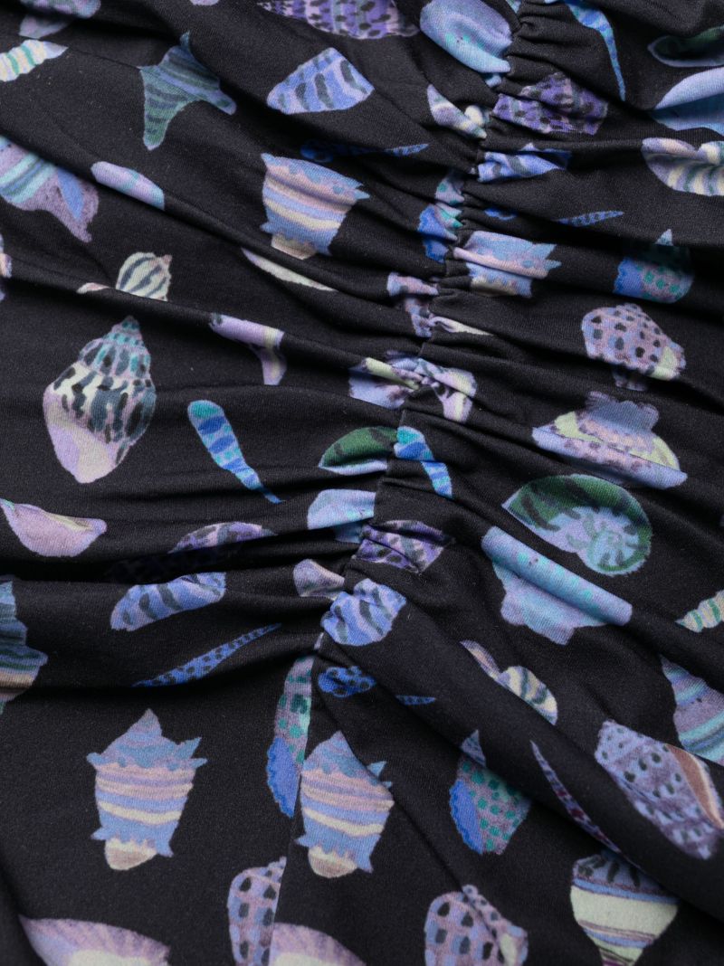 Black Gibbes Shell Print Bikini Briefs