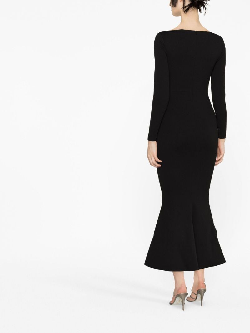 Black Isa Off-the-shoulder Maxi Dress